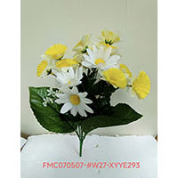 32CM DAISY/DAFFODIL BUSH X 7