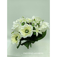 32CM SATIN ROSE/ANEMONE MIXED BUSH X 12