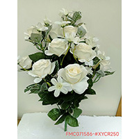 45CM SATIN ROSE BUSH X 14