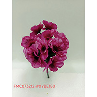 26CM SATIN PANSY BUSH X 7