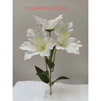 52CM SATIN CLEMATIS SPRAY X 3